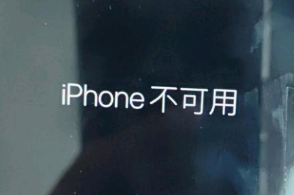 弋阳苹果服务网点分享锁屏界面显示“iPhone 不可用”如何解决 