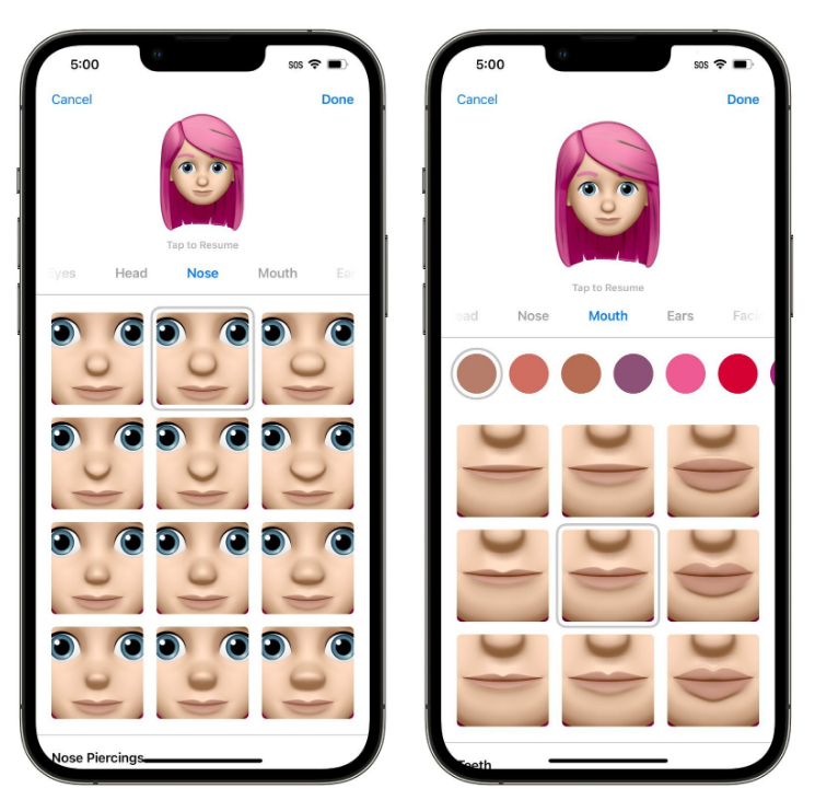 弋阳苹果手机维修分享​iOS 16中的拟我表情有了哪些变化和升级 
